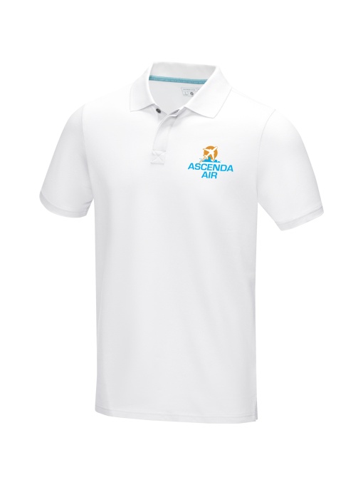PF™ Graphite polo organic bărbați cu mânecă scurtă - Img 1