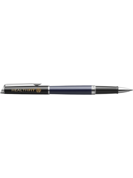PF™ Hemisphere colour blocking rollerball pen with palladium trim (black ink) - Img 1