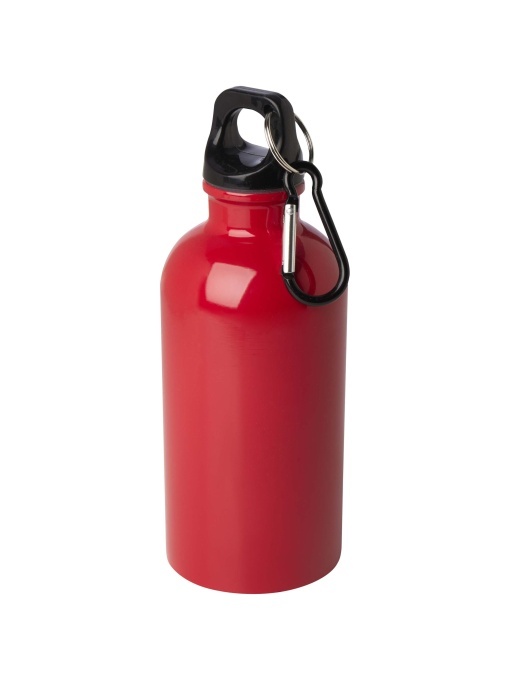 PF™ Oregon sticlă de apă 400 ml din oțel inoxidabil simplu perete certificat RCS cu carabină - Img 1
