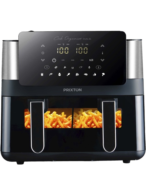 PF™ Prixton Cook Organics friteuză duală cu aer cald 8L