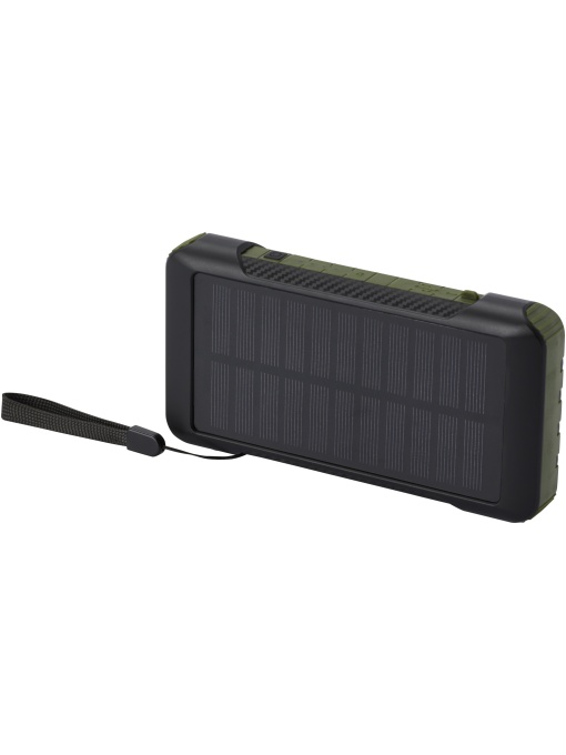 PF™ Soldy baterie externă solară cu dinam 10.000 mAh din plastic reciclat RCS