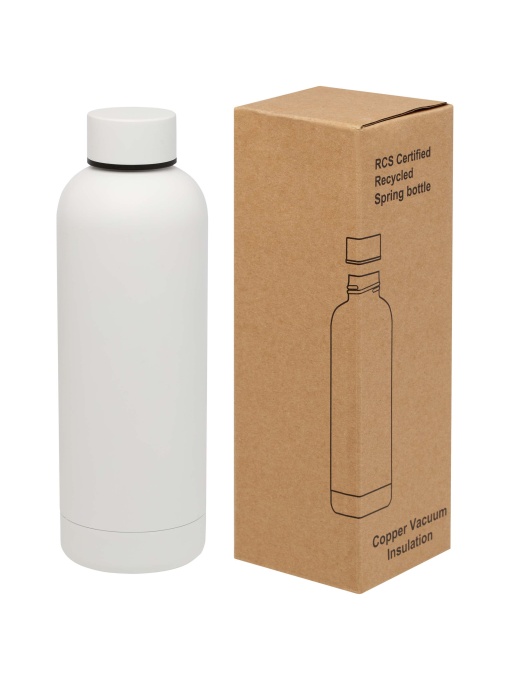 PF™ Spring sticlă termoizolantă 500 ml din oțel inoxidabil reciclat certificat RCS cu izolare cupru