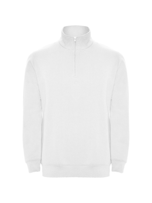 RO™ ANETO | Hanorac cu jumătate de fermoar și guler polo | 50 % bumbac / 50 % poliester, fleece periat (Melanj 58: 55 % bumbac / 40 % poliester / 5 % viscoză) | 280 gsm
