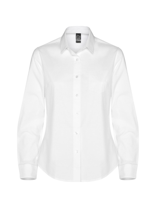 RO™ MOSCU WOMAN | Cămașă damă stretch, ML | 97 % bumbac poplin / 3 % spandex | 140 gsm