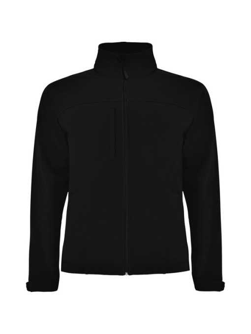 RO™ RUDOLPH | Jachetă softshell 3 straturi cu fermoar complet și protecție bărbie | Shell: 95 % poliester / 5 % elastan | Lining: 100 % poliester microfleece, 300 gsm