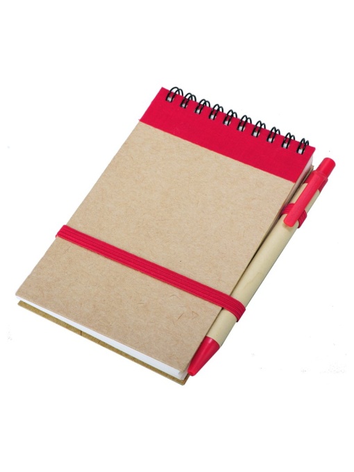 Royal™ KRAFT notebook with clear pages 90x140 / 140 pages with pen / - Img 1