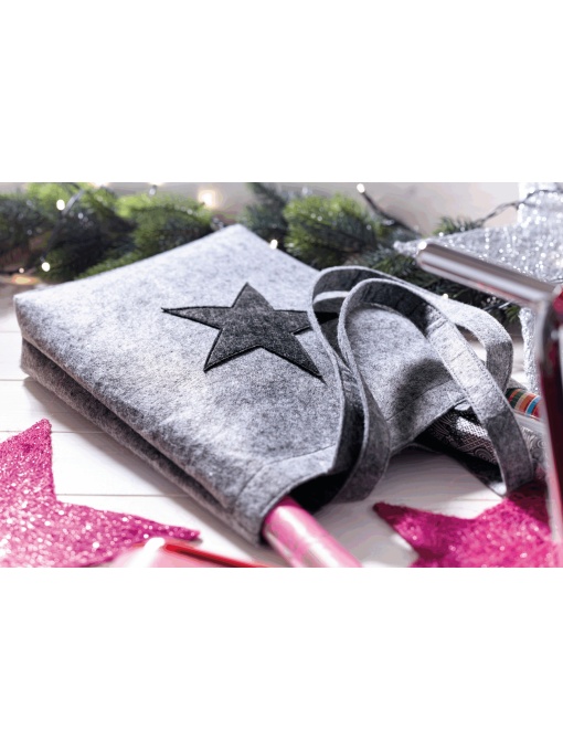 TOP™ Shopper din pâslă STAR DUST GO