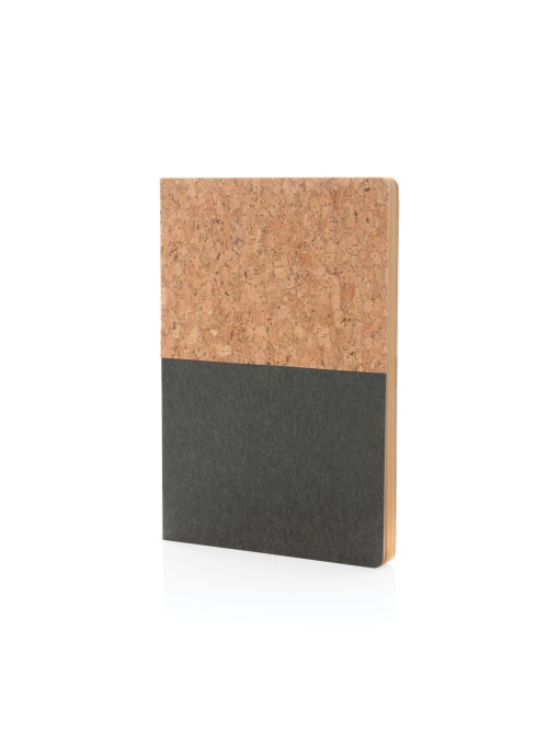 XD™ A5 cork & kraft notebook
