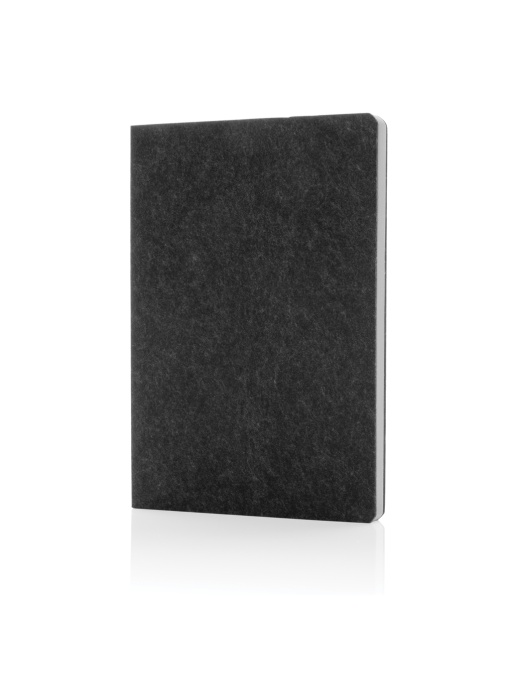 XD™ Phrase GRS certified recycled felt A5 notebook