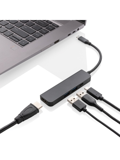 XD™ Terra hub din aluminiu reciclat RCS cu intrare HDMI - Img 1