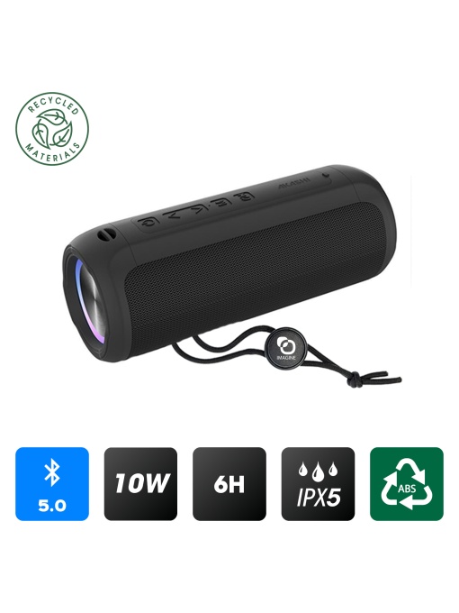 AK™ NISHIN Difuzor Bluetooth eco negru, 10W