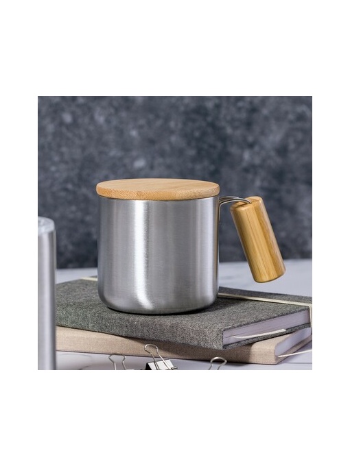 AX™ Recycled stainless steel thermo mug 330 ml