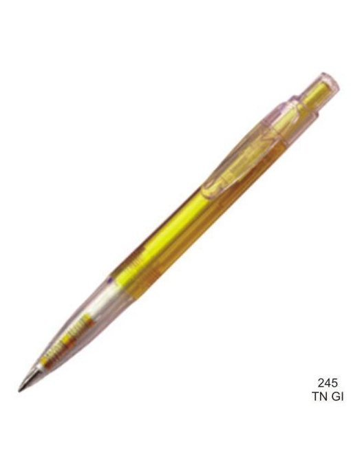 Gathered™ 245TN Stilus plastic pen, colored transparent body, colorless parts