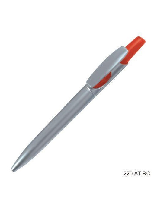 Gathered™ Pix Stilus din plastic, corp gri metalizat, parti color
