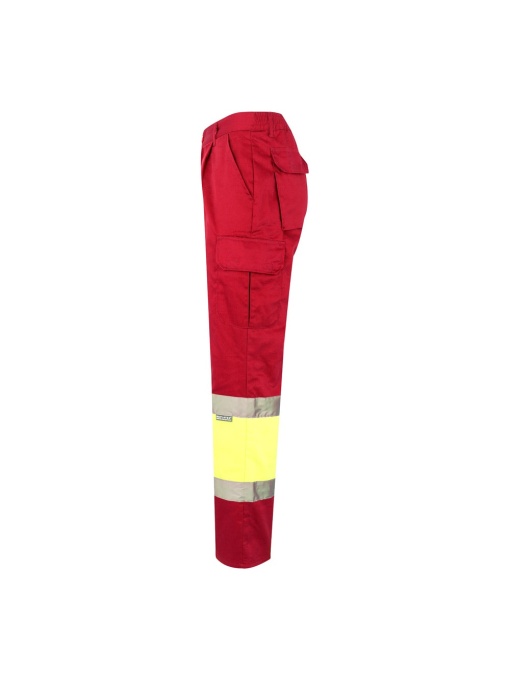 hi!™ VL ATHENA Two-tone twill (210g/m²), padded, multi-pocket trousers in cotton (20%) and polyester (80%) - Img 1