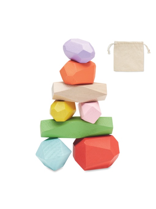 MO™ Dolmen – 8-piece wooden stacking set in pouch