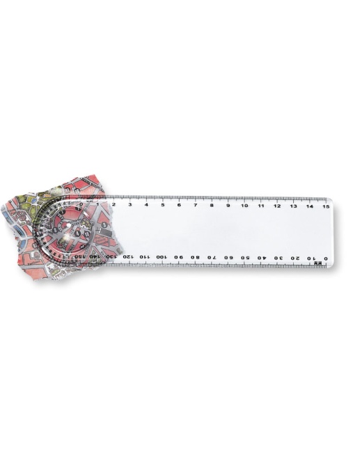 MO™ Lasta – Riglă cu lupă de 15 cm, plastic