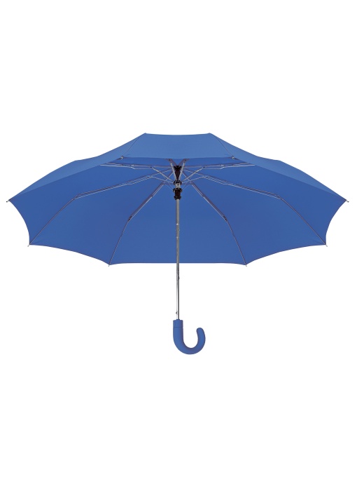ON™ Automatic compact umbrella with curved rubberised handle and matching pouch