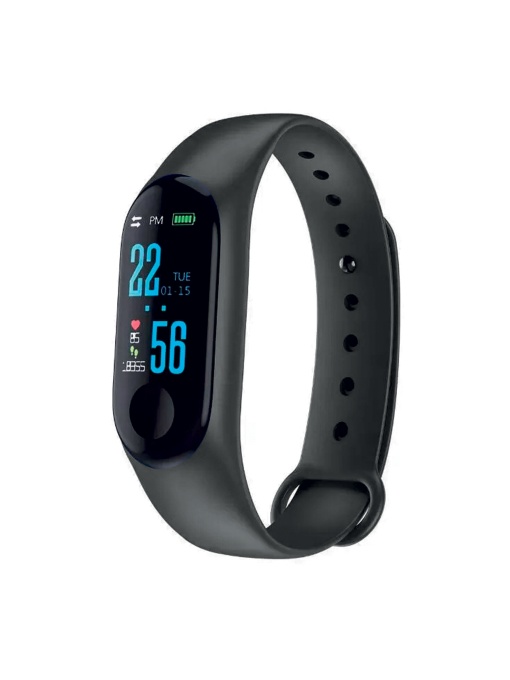 ON™ Brățară fitness cu curea TPE, cu monitor de puls și tensiune arterială