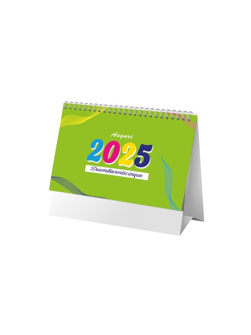 ON™ Calendar de birou lunar 2025, 13 file, hârtie mată, 4 culori, spirală