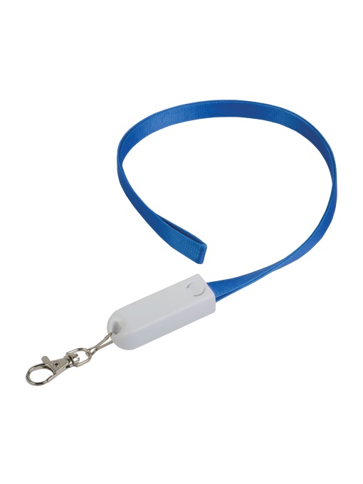 ON™ Lanyard with snap hook, with charging cable function with Micro-USB/Lightning/USB type C/U