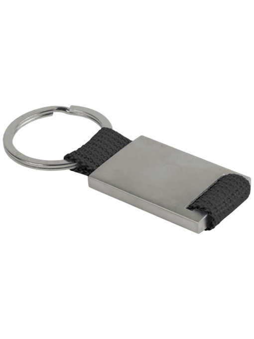 ON™ Metal and nylon key ring in a black box