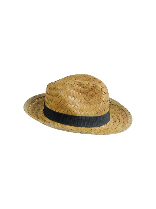 ON™ Straw hat with elastic band 2,5 cm applicabile and customizable