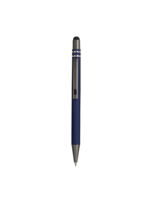 ON™ Snap pen with rubberised grip with trim rings with touch screen