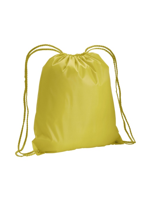 ON™ 210T polyester backpack with drawstring closure and reinforced corners