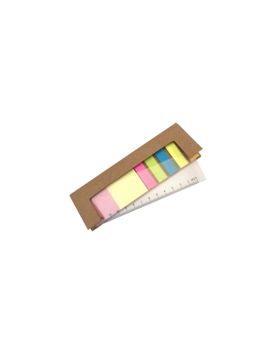 ON™ Small cardboard notebook containing sticky notes
