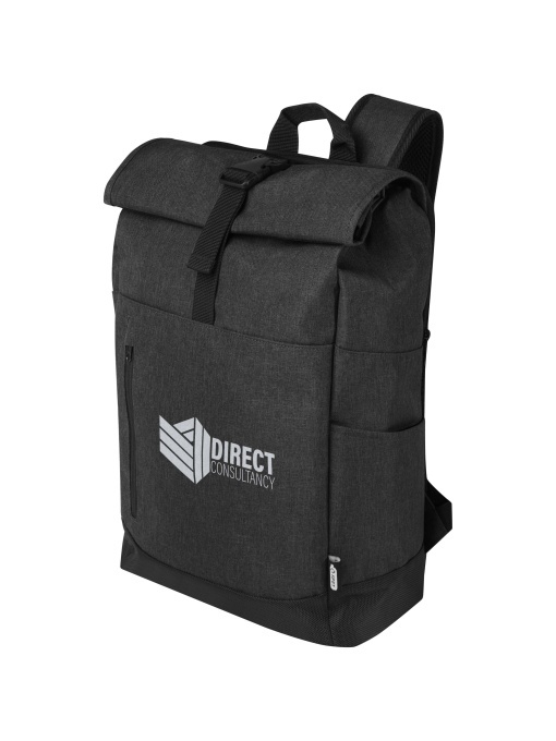 PF™ Hoss 15.6&quot; GRS recycled roll-up laptop backpack 12L - Img 1