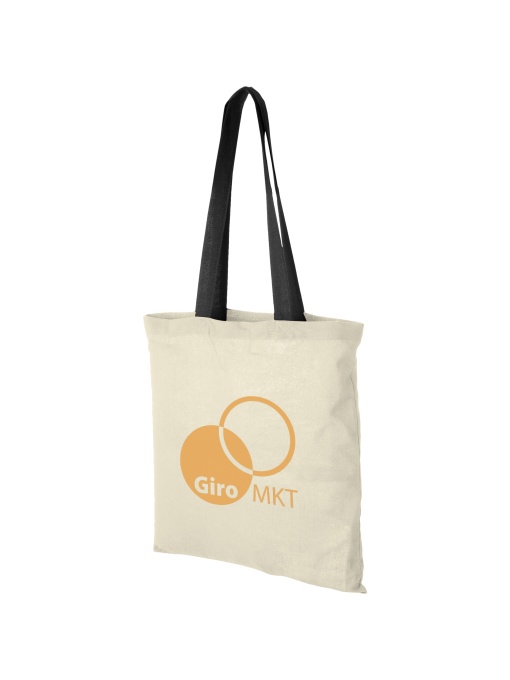 PF™ Nevada geantă tote din bumbac 100 g/m² cu mânere colorate 7L - Img 1
