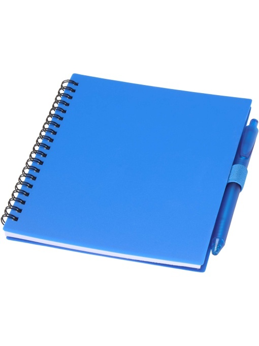 PF™ Niove set carnet copertă moale din plastic reciclat și pix (cerneală albastră) - Img 1