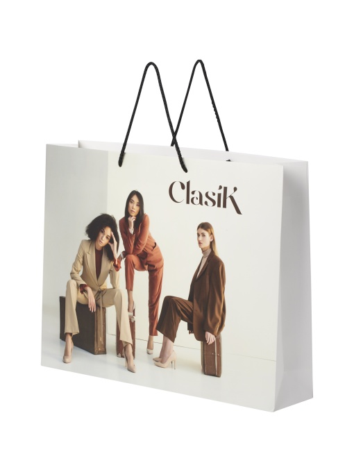PF™ Handmade 170 g/m2 integra paper bag with plastic handles - XX large