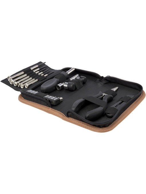 PF™ Spike set unelte 24 piese din plastic reciclat RCS cu husă din plută