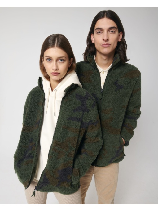 ST/™ Outsider AOP – The AOP unisex sherpa zip-thru