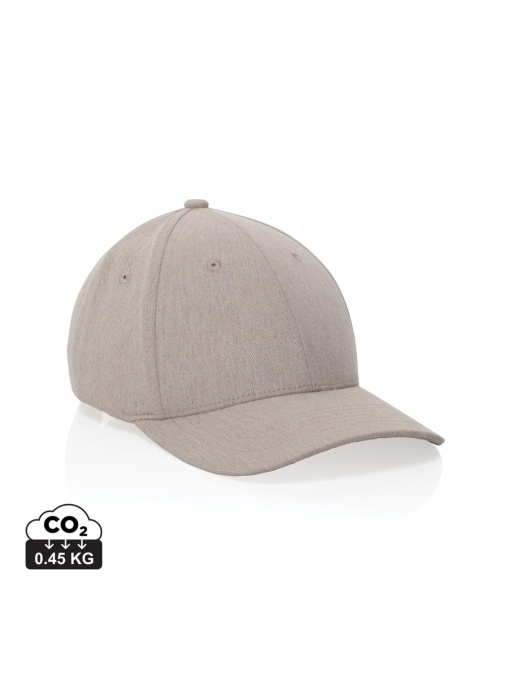 XD™ Milo AWARE™ recycled heather 6 panel cap 200gr