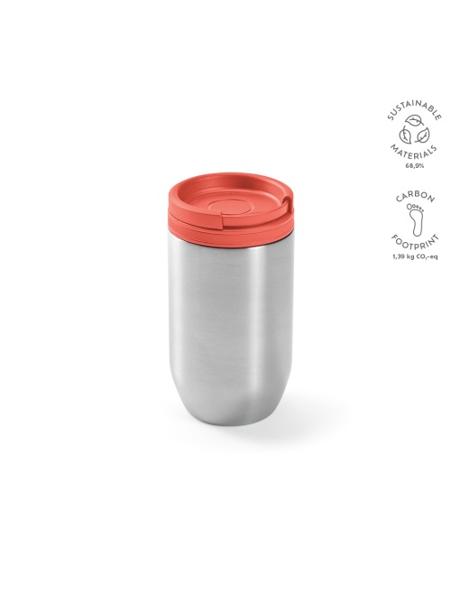 AO™ Okavongo Travel Cup — Ceașcă de călătorie din oțel inoxidabil reciclat 430 ml