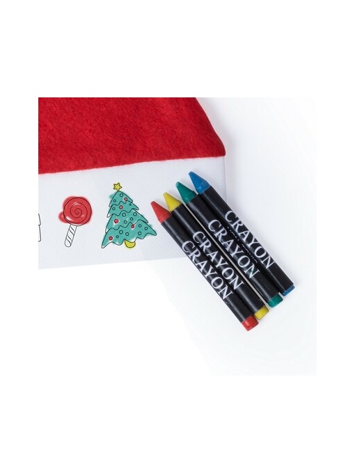 AX™ Christmas hat for colouring, crayons