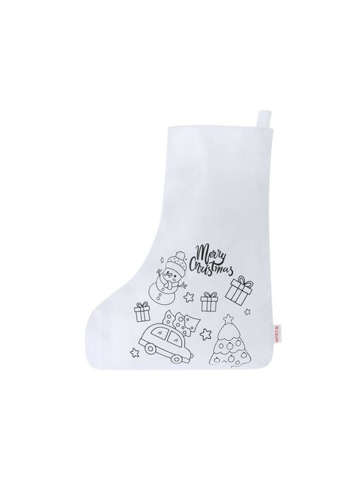 AX™ Christmas sock for colouring, Christmas pattern, crayons