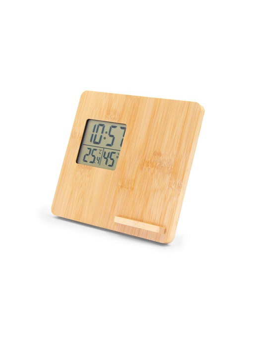 AX™ Încărcător wireless din bambus 10W, stație meteo | Kahele