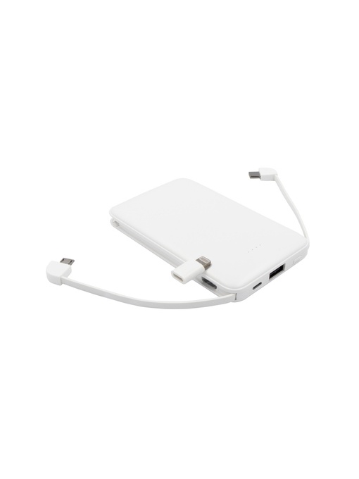 AX™ Power bank 5000 mAh cu cabluri integrate, adaptor inclus | Presley