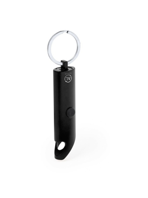 AX™ Recycled aluminium keyring, bottle opener, LED light - Img 1