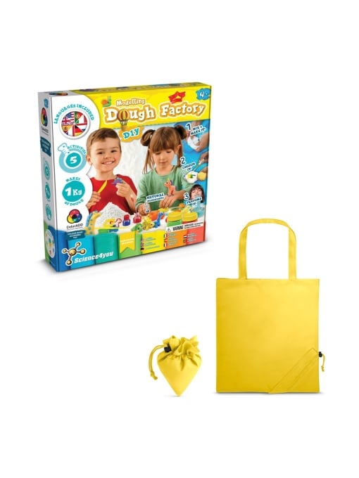 hi!™ Modeling Dough Factory Kit II Joc educațional furnizat cu o pungă de cadou pliabilă 190T