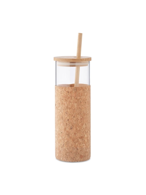MO™ 450 ml glass cup with sleeve