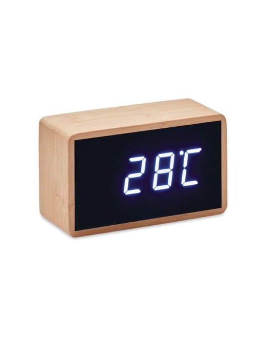MO™ Miri clock – Ceas deșteptător LED în bambus