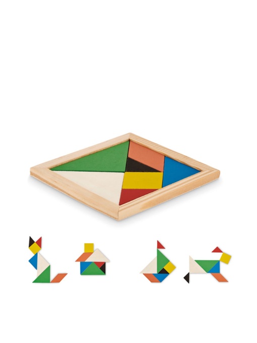 MO™ Tangram – Puzzle Tangram în lemn