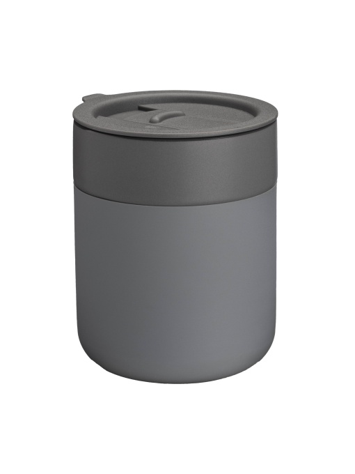 ON™ 300 ml silicone-coated ceramic mug. Removable PP cap with sliding opening - Img 1
