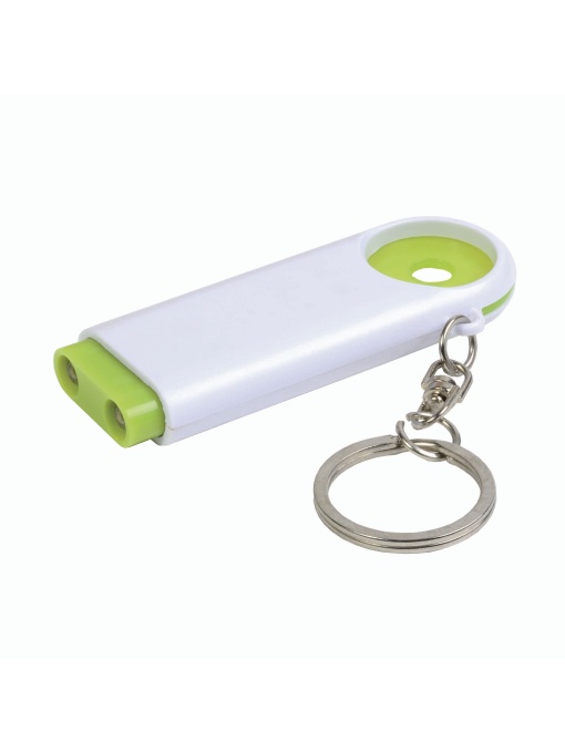 ON™ Breloc din plastic cu jeton pentru cărucior și lumină LED cu 2 diode
