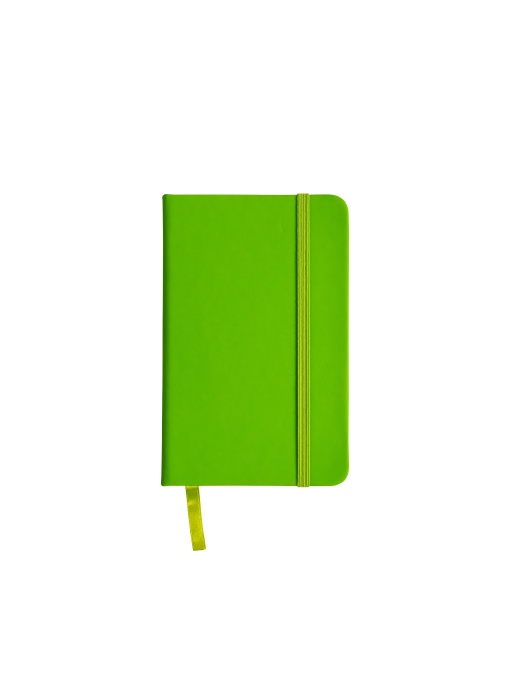 ON™ Notebook din PVC cu elastic colorat, foi dictando (80 pagini), semn de carte satinat